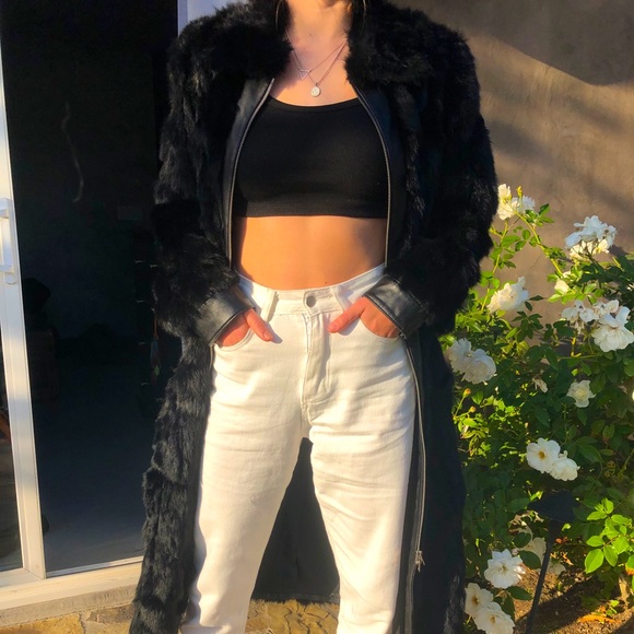 BeBe black fur coat - Picture 2 of 5